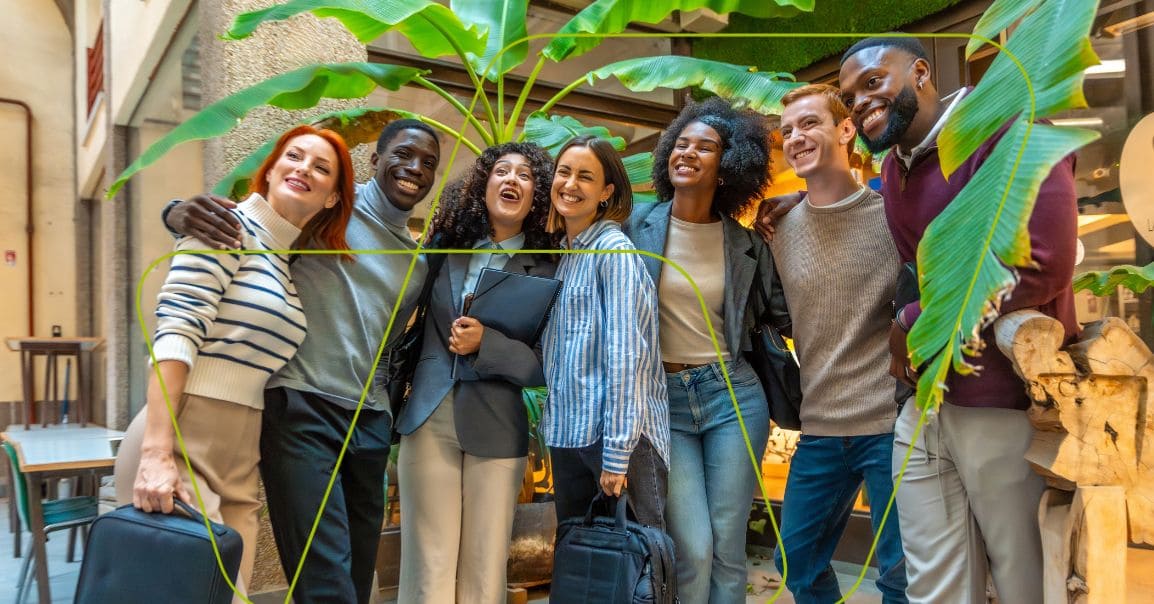 imagem de pessoas felizes