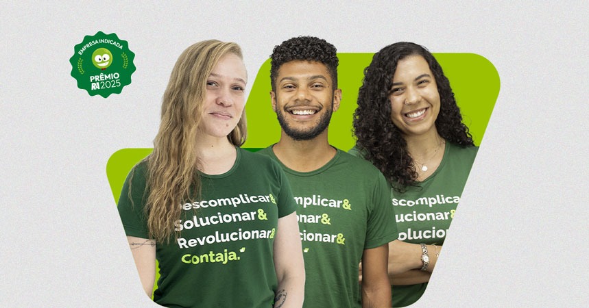 imagem de colaboradores da contajá - indicada ao prêmio reclame aqui