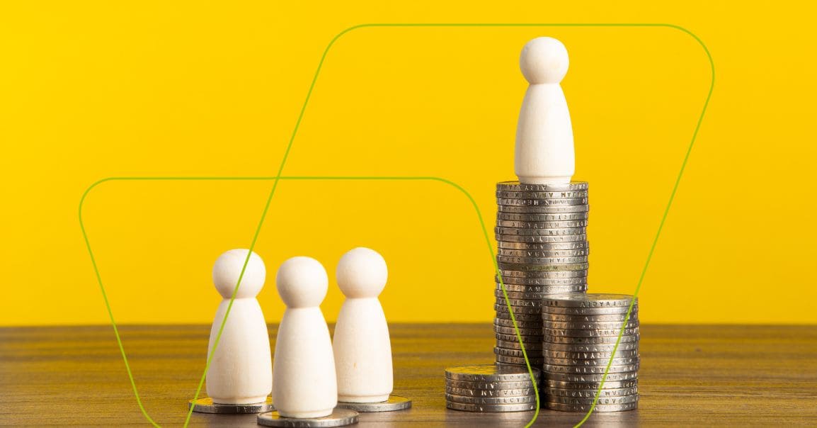 imagem de ícones em cima de moedas. simulando um jogo