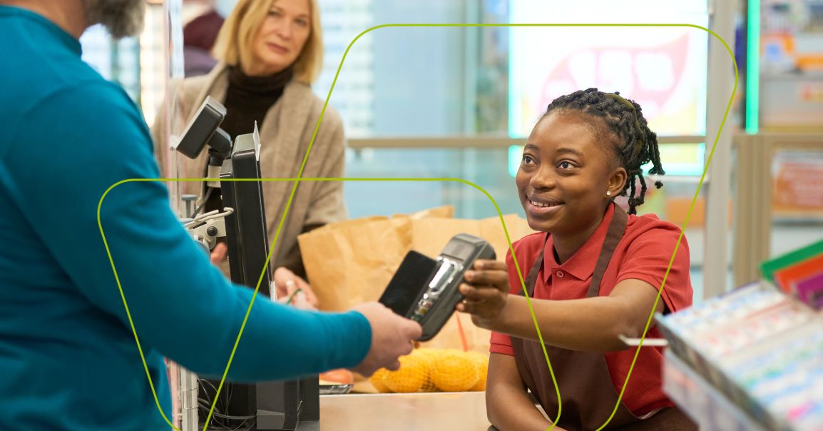 imagem de pessoas comprando e vendendo serviços