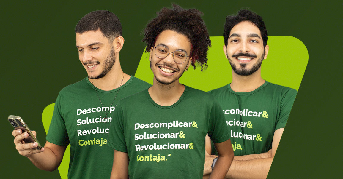 Imagem de pessoas que trabalham na Contajá e fazem parte da evolução do Contagenio