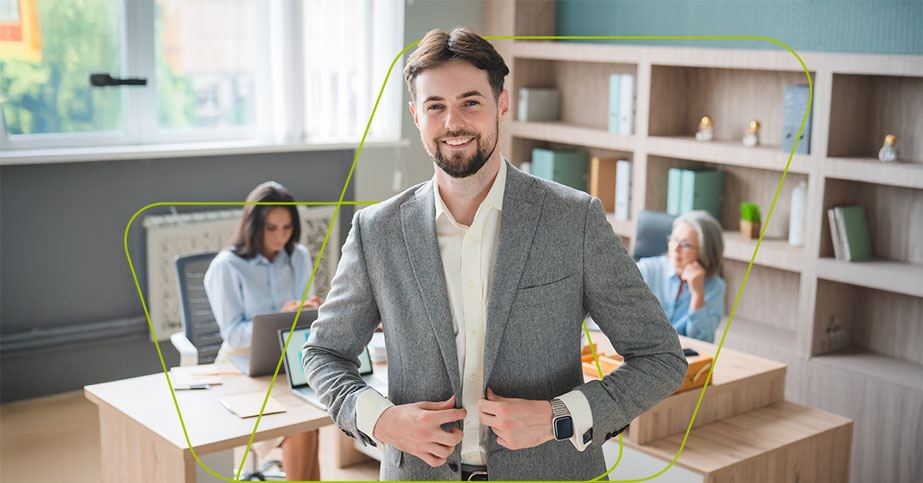 imagem de pessoa de terno