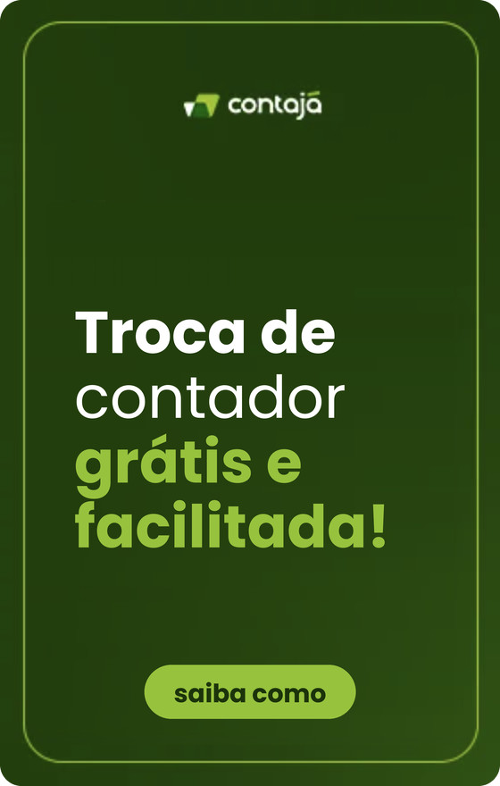Banner: Troca de contador grátis e facilitada. Saiba como