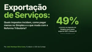 Capa do artigo Exportação de serviços: quais impostos incidem e como pagar menos no Simples