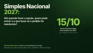 Capa do artigo Simples Nacional 2027: prazo final para optar pelo Simples em 15/10