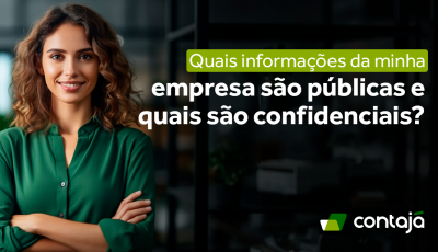 Quais informações são públicas e quais são confidenciais?